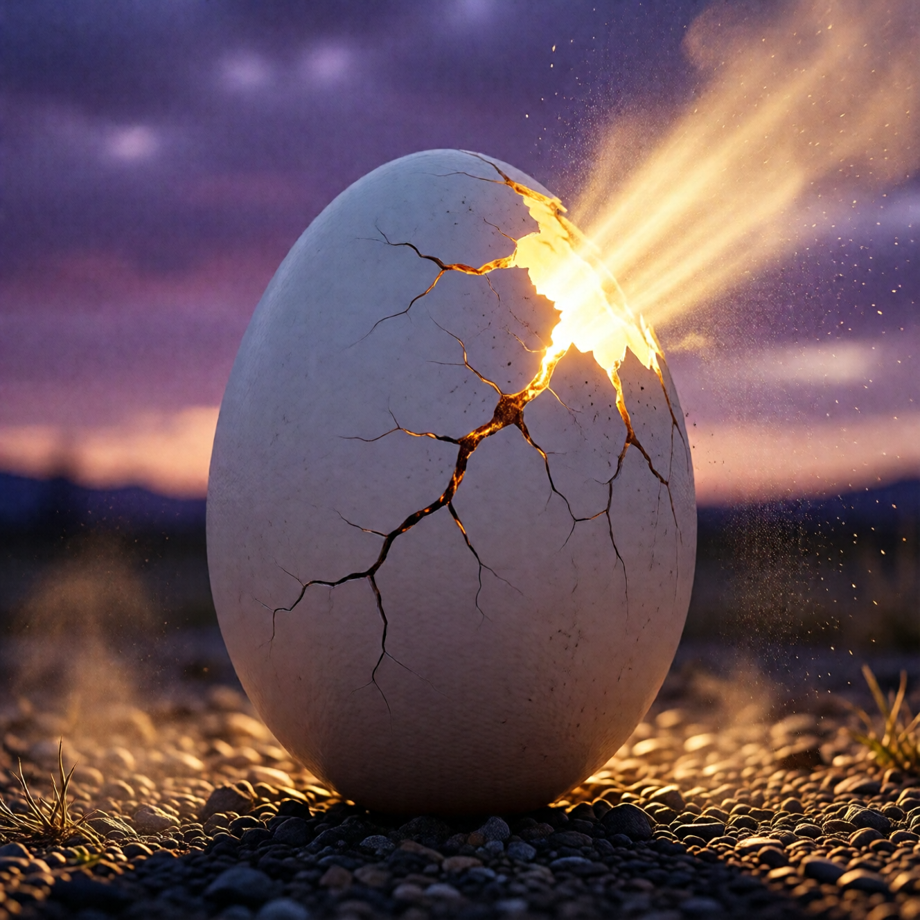 Момент пробоя: первая трещина